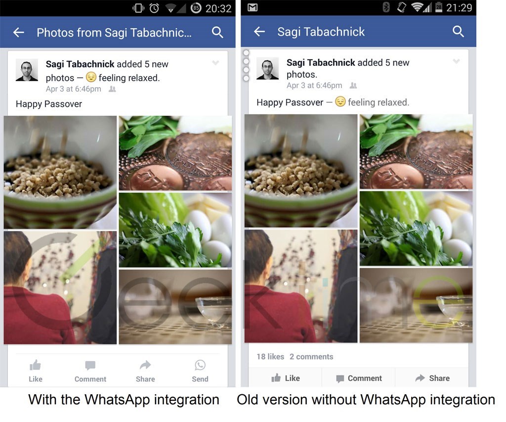 facebook whatsapp