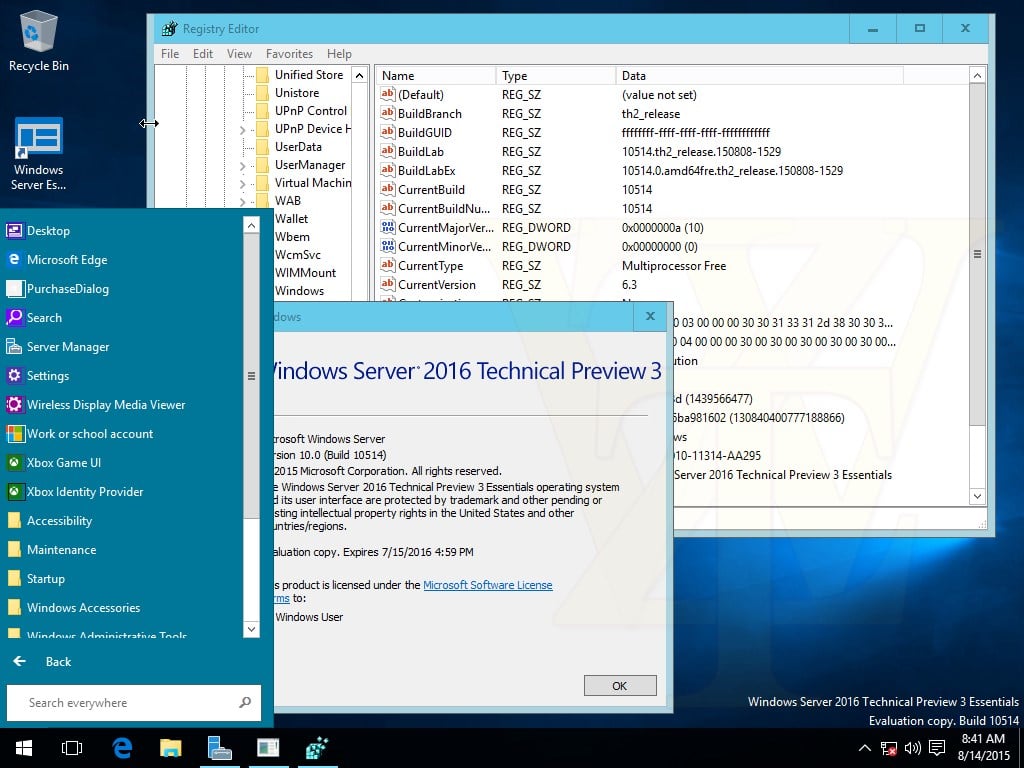 windows server 2016