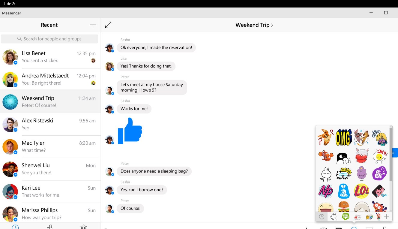 messenger windows 10