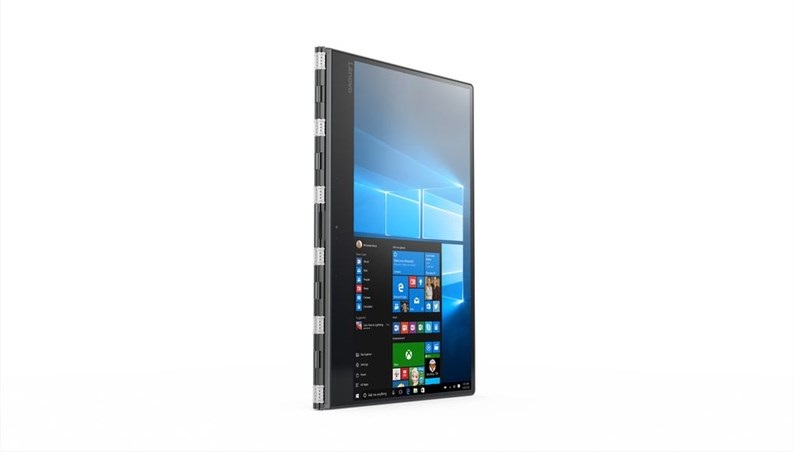 portátil aberto como tablet