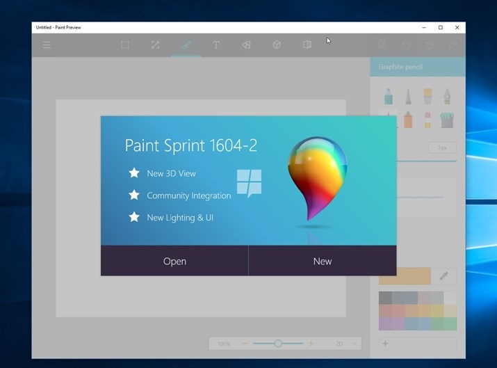paint no windows 10
