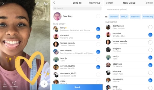 mensagens temporárias do instagram