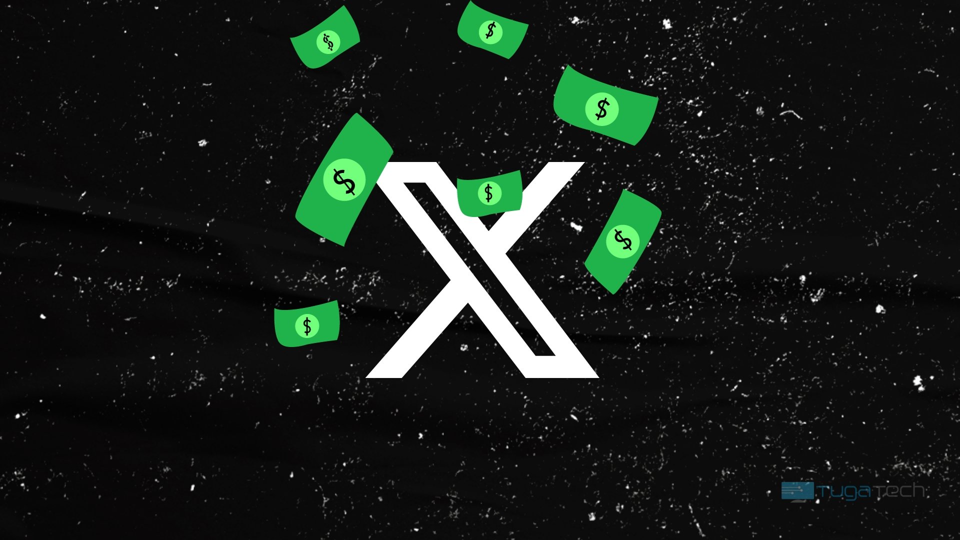 Logo da X com dinheiro