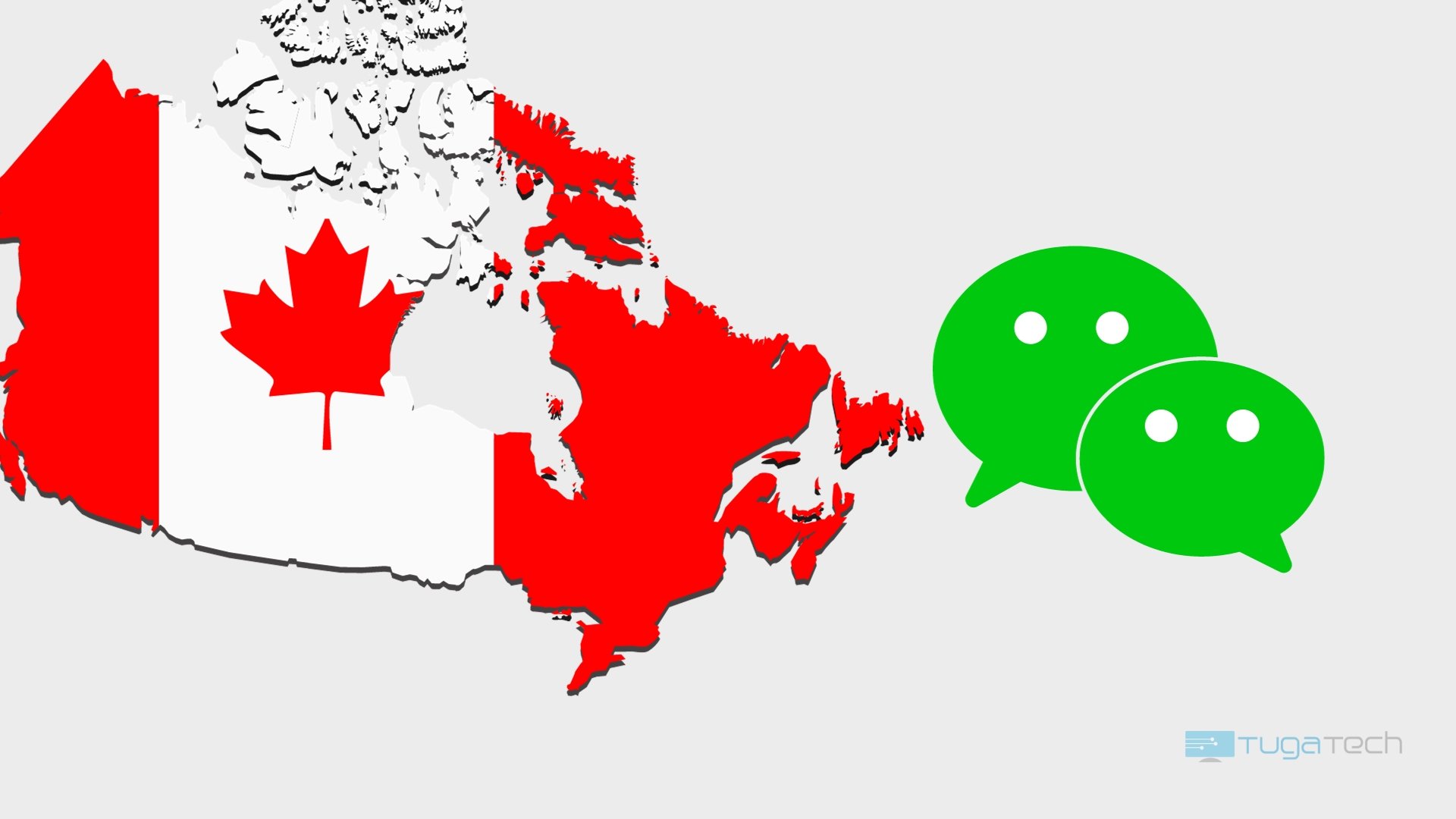 Canadá com logo do WeChat