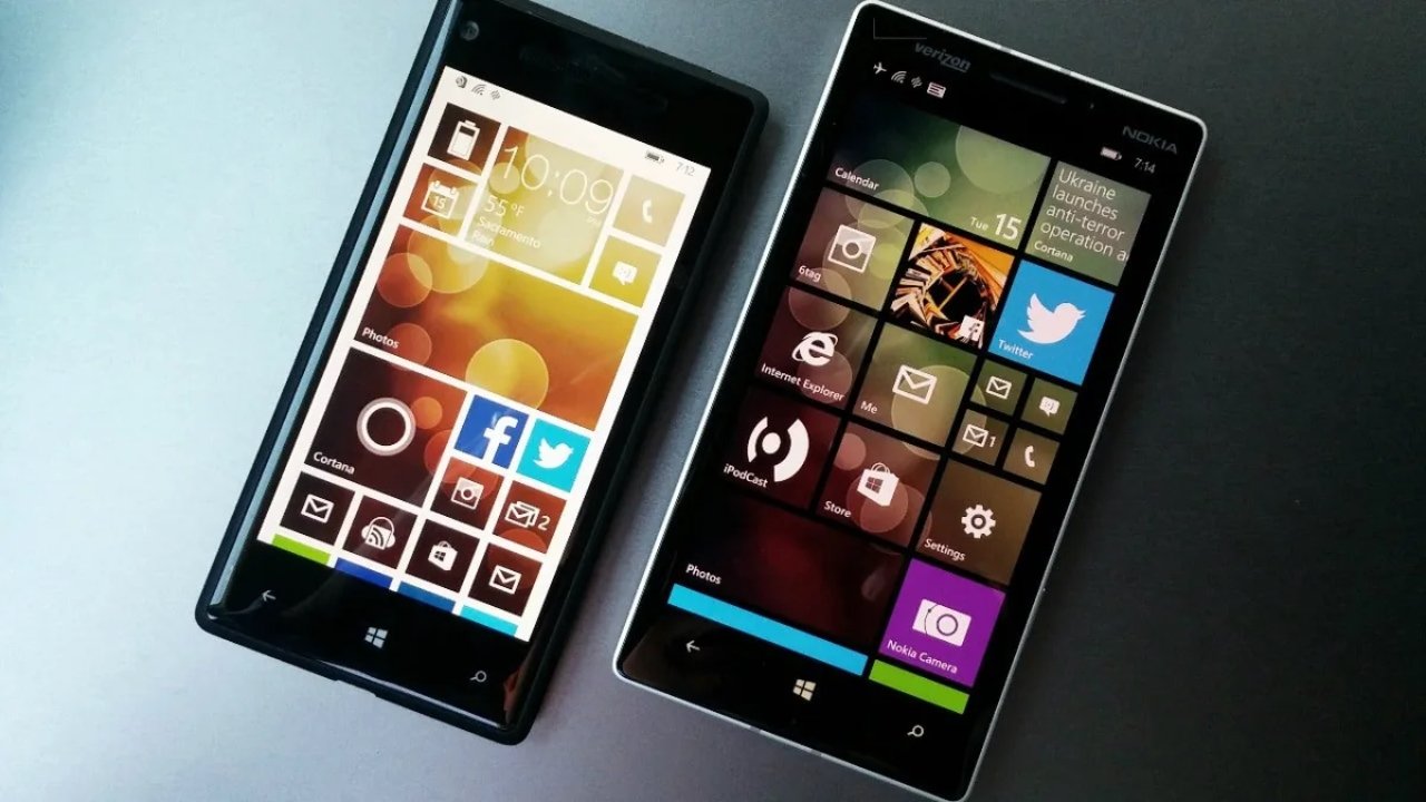 Windows Phone dispositivos da Microsoft