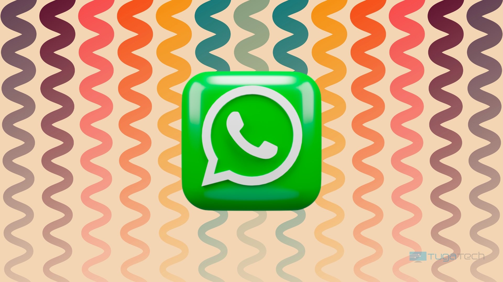 WhatsApp logo em 3D