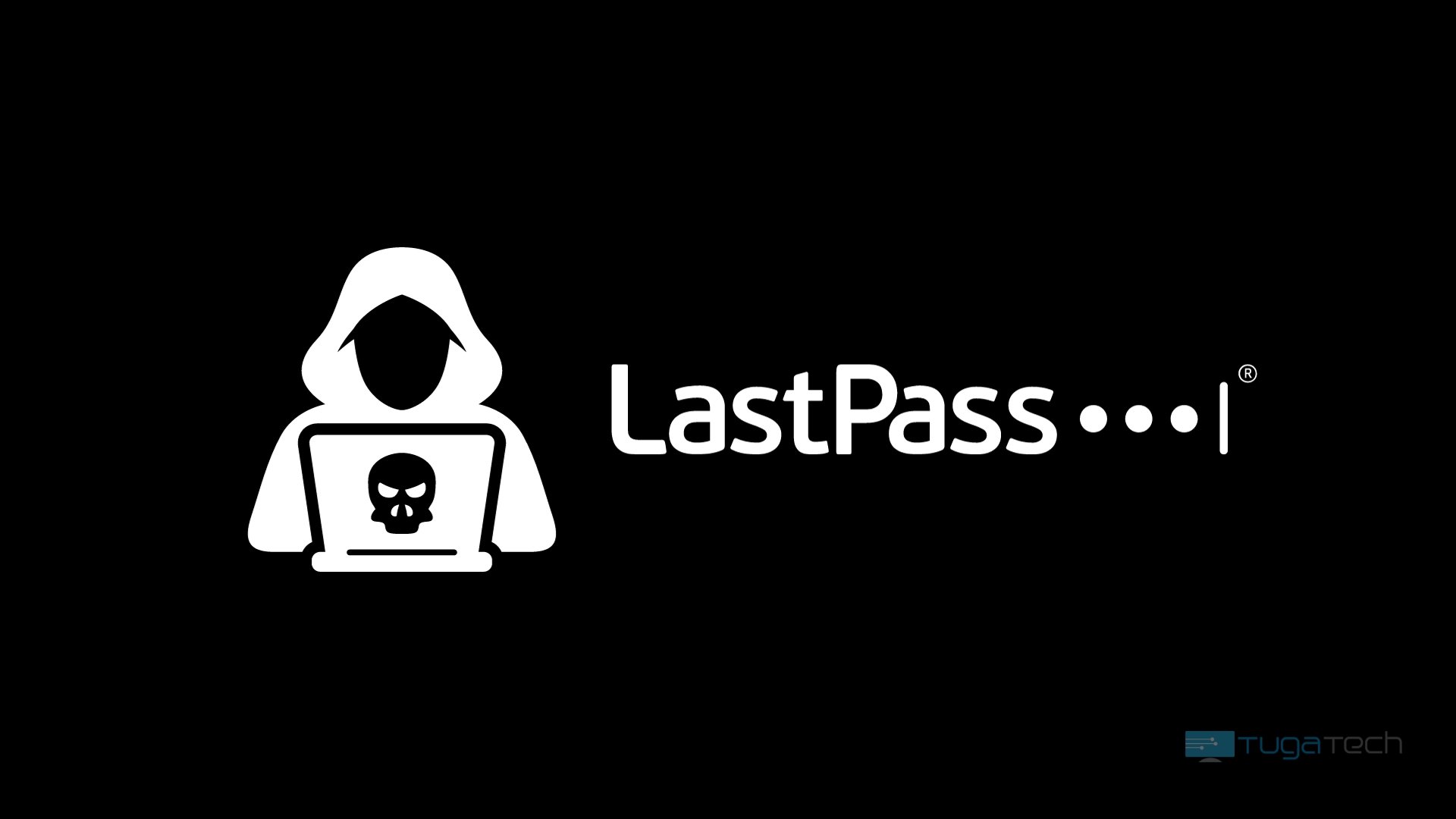 Lastpass com hacker em frente do logo
