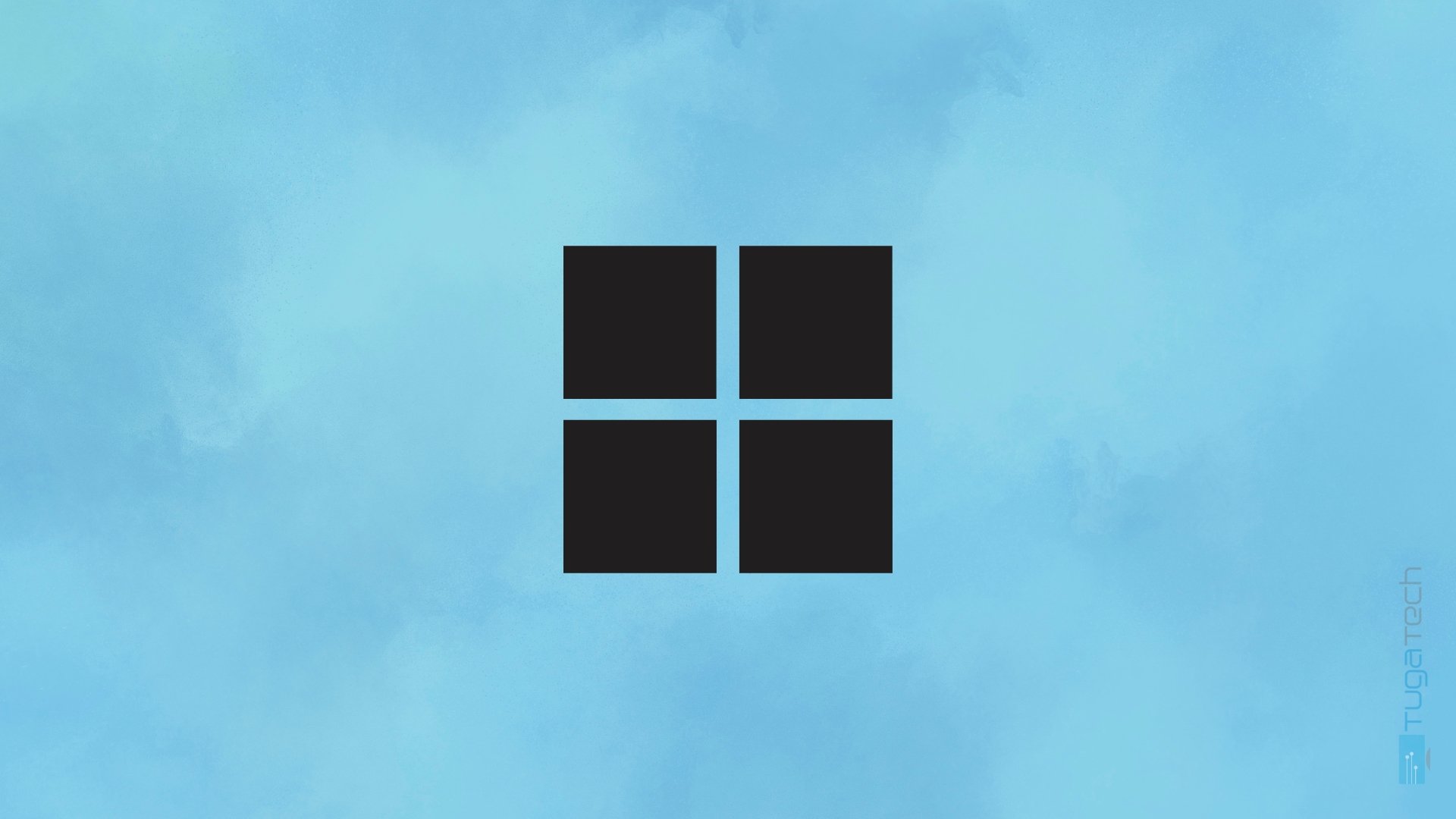 Windows 11 logo do sistema em fundo azul