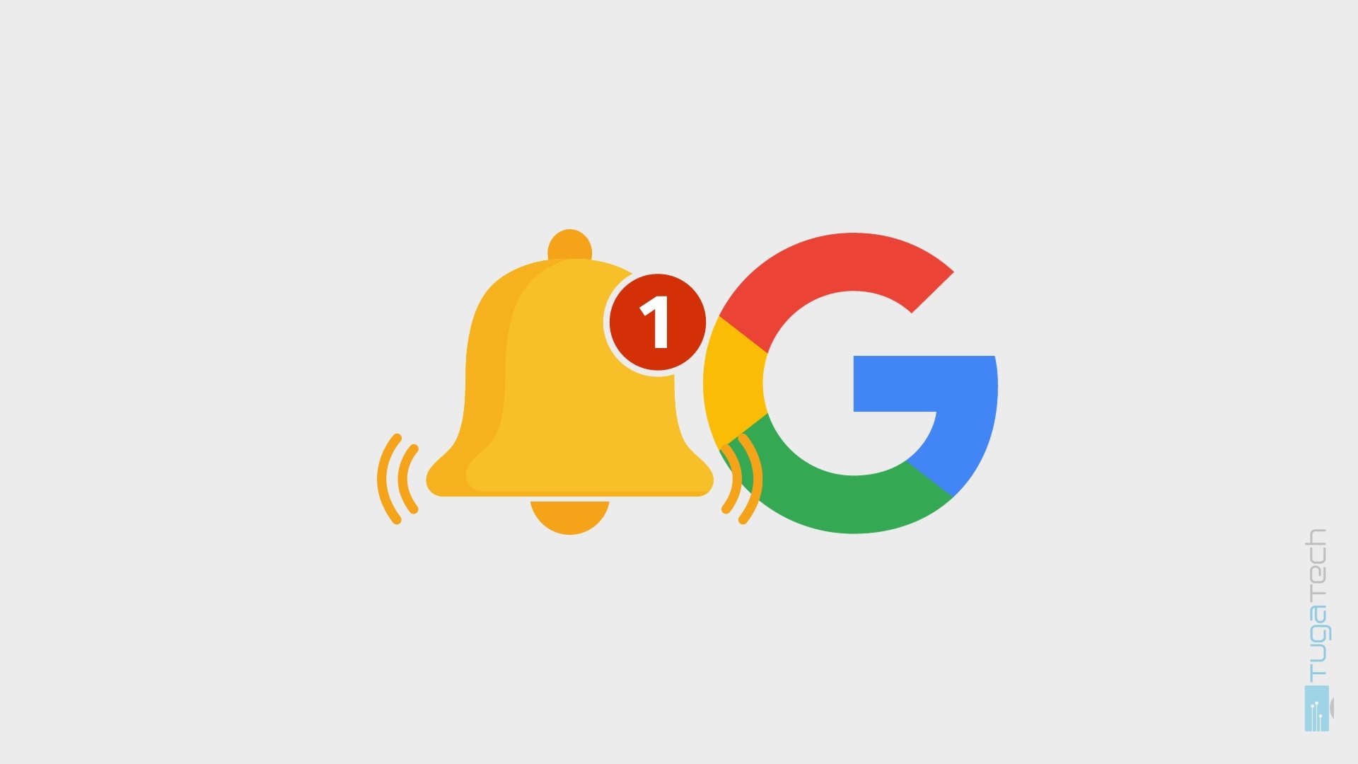 Google com icone de notificação
