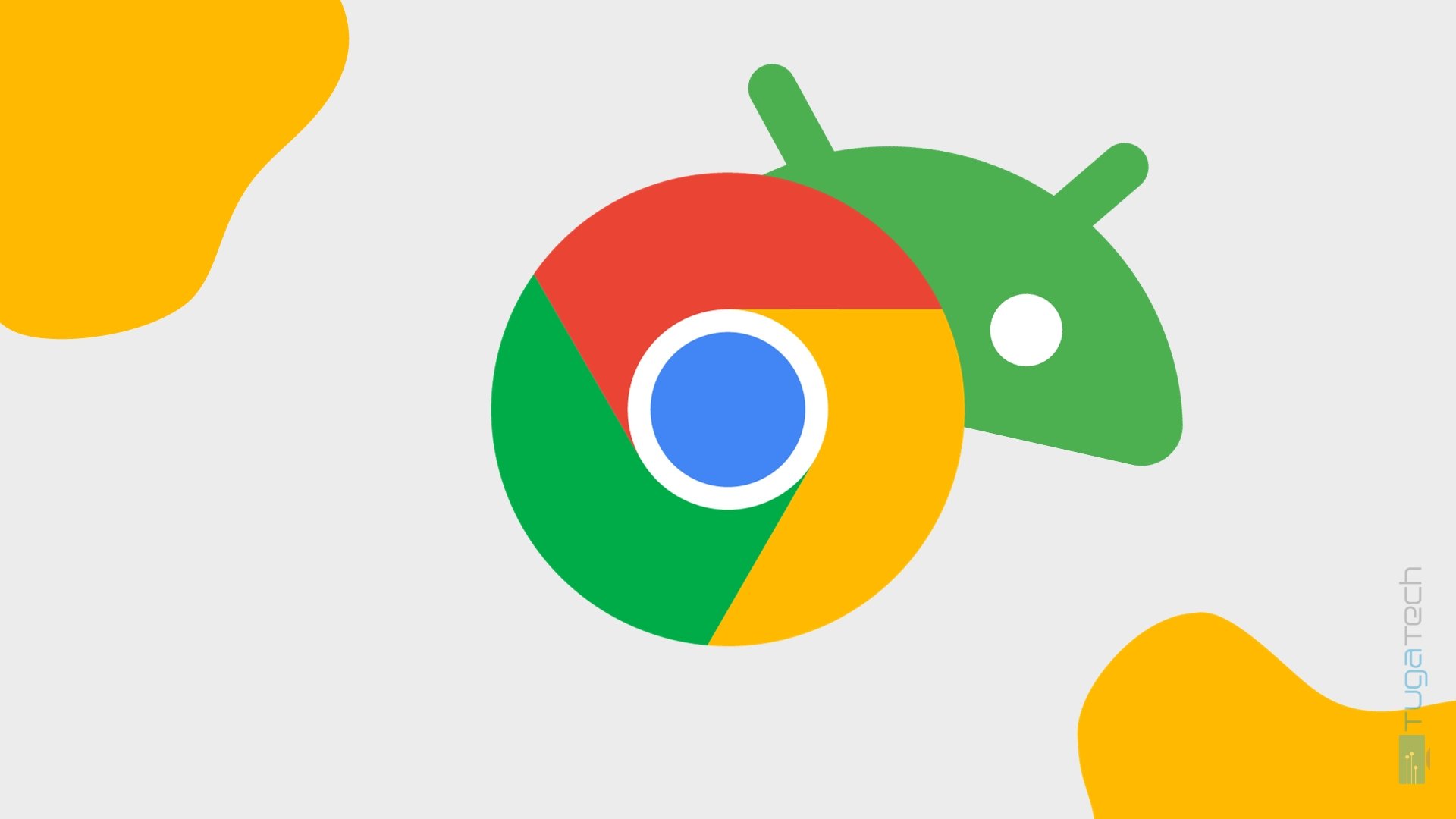 Google Chrome com logo do Android
