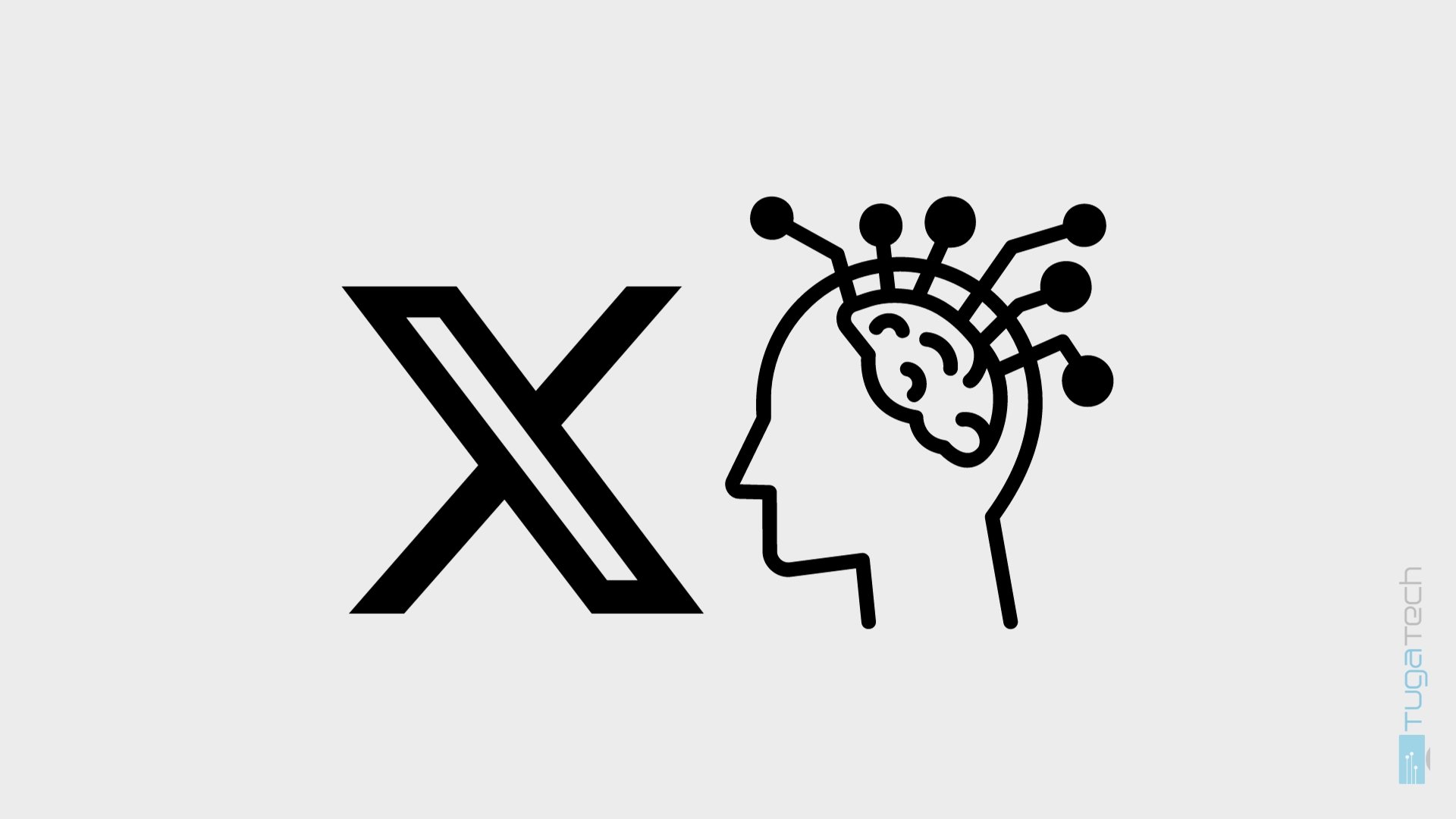 Logo da X com IA