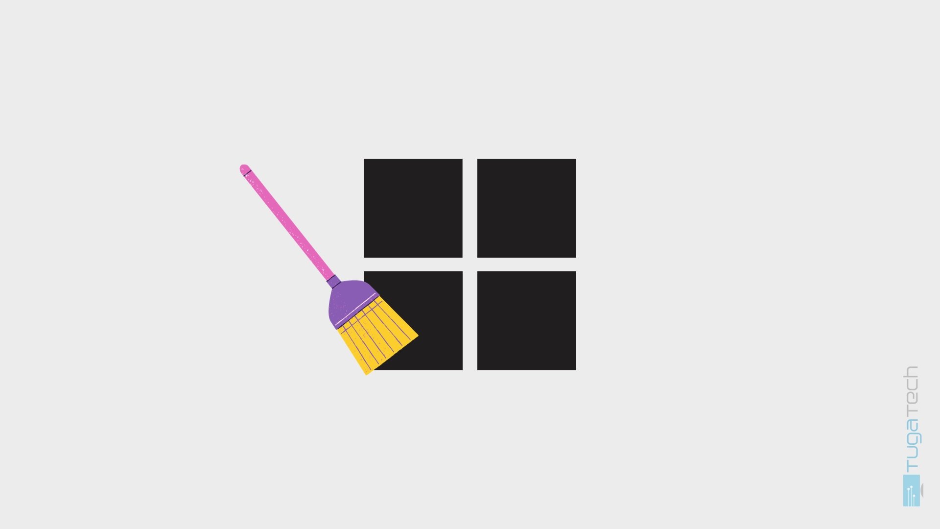 Logo do Windows em limpeza