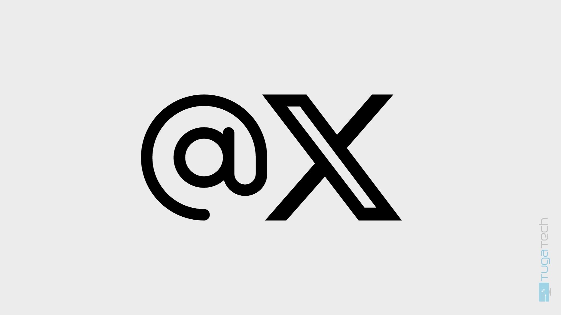 Logo da X com handle