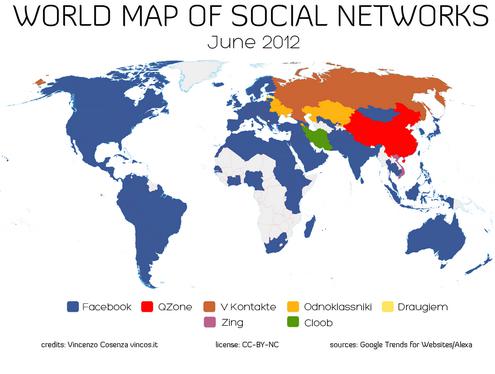 Mapas da rede social