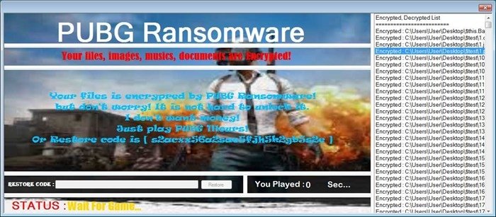 malware pubg ransomware